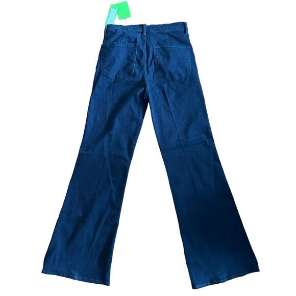 Sam Edelman Women's Bay Flare Trouser Jeans Baltic Dark Office 30 - Picture 3 of 6